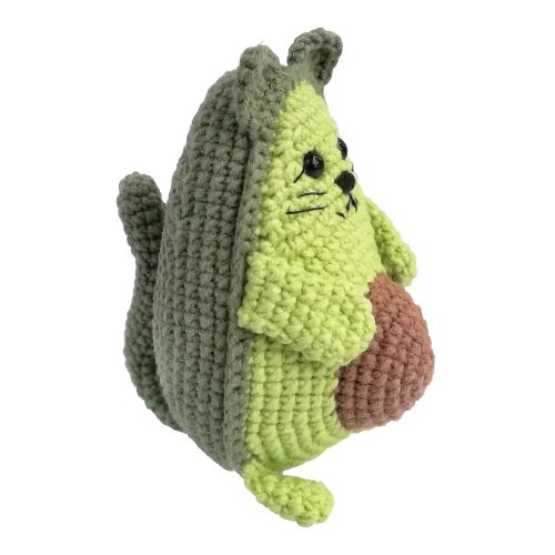 Avocato the cat crochet pattern — photo 2