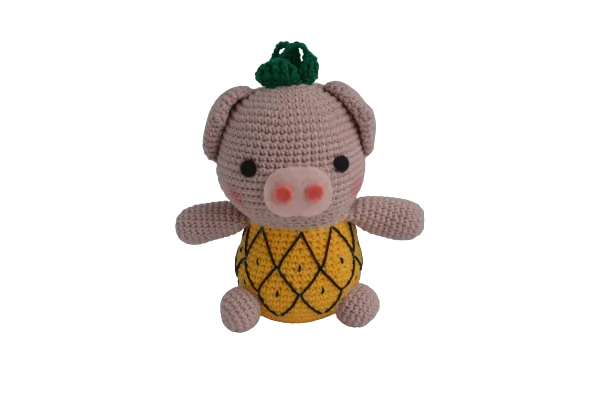 Ananas-Schweinchen crochet pattern — photo 4