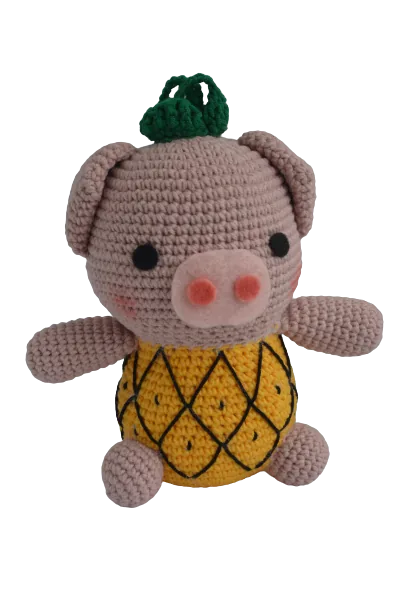 Ananas-Schweinchen crochet pattern — photo 3
