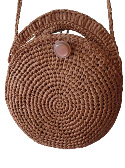 A brown Raffia Bag crochet pattern — photo 4